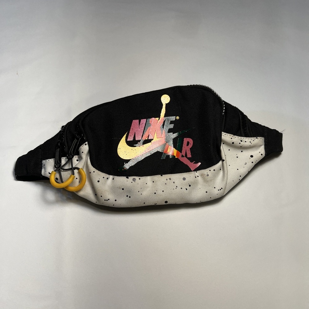 Vintage Nike Air Jordan 90s Hip Bag/fanny Pouch Multi Color